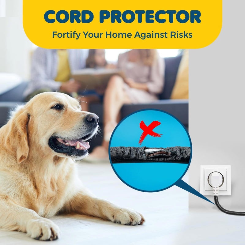 SunGrow Dog and Cat Cord Protector, 0.25 Inch Opening Diameter, Dog, Cat, Ferret Cord Protector from Wire Chew, Cable Protector Tubing, Stop Chewing Cable Management Sleeve, 20 Feet - Image 4